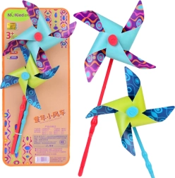 Moulins à vent colorés 2 pcs – jouet d’extérieur et décoration de jardin
