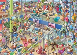 Puzzle HEYE salle de sport des animaux – 1000 pièces