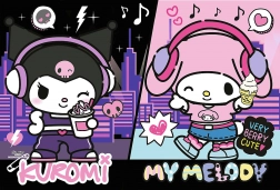 puzzle 160 pièces kuromi règne hello kitty trefl