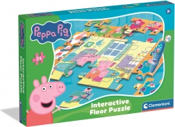 Puzzle de sol interactif PEPPA PIG avec stylo électronique 70 × 100 cm