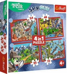 Puzzle TREFLÍCI Routes 4-en-1 (35, 48, 54, 70 pièces)