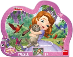 Puzzle contour Sofia et les animaux 25 pièces
