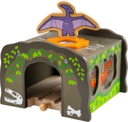 Bigjigs Rail tunnel de dinosaures T. rex pour circuits de train en bois