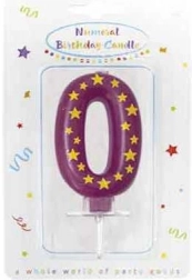Bougie d’anniversaire chiffre 0