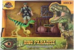Dinosaure avec soldat et accessoires