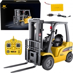 Chariot élévateur RC 1:10 métallique jaune