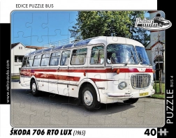Puzzle rétro autobus Škoda 706 RTO LUX 40 pièces