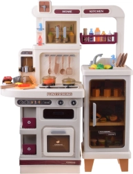 cuisine pour enfants interactive beige avec effets de lumière, de son et de vapeur