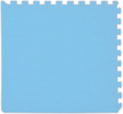 Tapis mousse bébé bleu clair avec bords