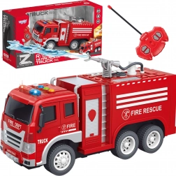 camion de pompier RC télécommandé woopie avec fonction d'aspersion d'eau