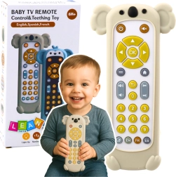Télécommande interactive pour enfants avec coque en silicone koala beige