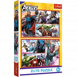 Puzzle - 2x70 - Deviens un héros par Trefl