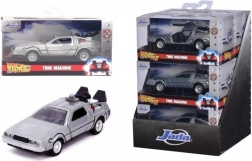 Modèle de voiture en métal Retour vers le futur DeLorean Time Machine 1:32 avec portes ouvrantes