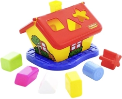 Maison didactique avec pièces à encastrer