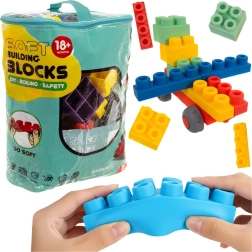 Iso Trade cubes sensoriels souples en caoutchouc dans une housse (80 pièces)