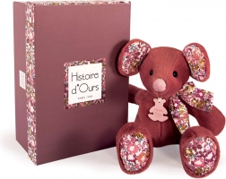 Souris en peluche rose foncé 25 cm – Doudou Histoire d’Ours