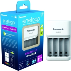 Chargeur Eneloop Smart et Quick BQCC55 sans piles rechargeables