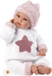 LLORENS New Born poupée parlante réaliste avec corps souple 36 cm