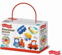 Puzzle transport Far Far Land pour enfants