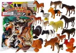 Grande boîte de 20 figurines d’animaux Farm Mat