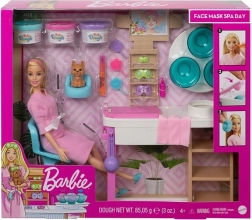barbie salon spa avec masque pour le visage – set de jeu