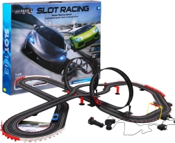 Circuit de course pour enfants 10 mètres 6+ avec lumières et deux petites voitures 1:43