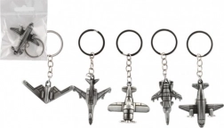 Porte-clés en métal en forme d’avion 5–6 cm, assortiment de modèles