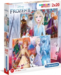 Puzzle 2x20 Super Color La Reine des Neiges 2