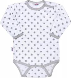 body bébé New Baby Classic II gris à étoiles