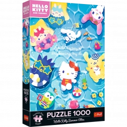 Puzzle Hello Kitty Sur la Vague d’Été 1000 pièces de Trefl
