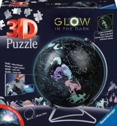 Globe puzzle lumineux du ciel étoilé 180 pièces