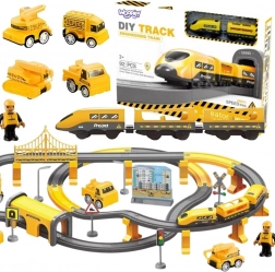 Woopie circuit de train électrique – équipe de construction, 92 pièces