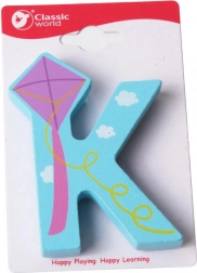 Lettre en bois K CLASSIC WORLD