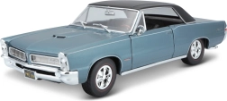 Maisto 1965 Pontiac GTO modèle réduit en métal bleu 1:18