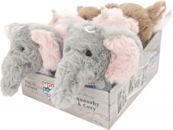 Éléphant en peluche gris 27 cm