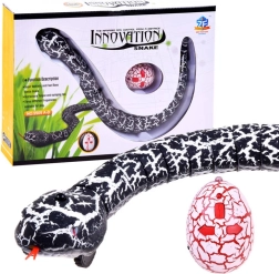 Serpent télécommandé avec commande IR pour enfants – noir et blanc