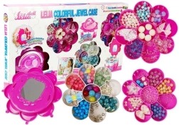 Kit de perles pour bijoux DIY avec valisette pliante et miroir