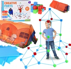 Grande boîte de construction en pailles 89 pcs avec toile de couverture et sac