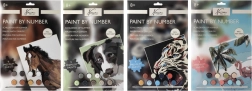 Peinture par numéros – cheval, kit pour enfants A4