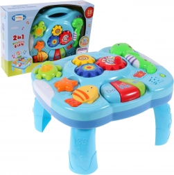 Table éducative pour enfants – animaux marins avec lumière et musique