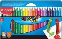 Crayons de cire triangulaires MAPED Color’Peps, 24 pcs