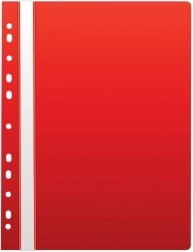 Chemise à sangle A4 avec europerforation, PP, rouge