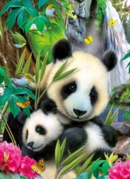 Puzzle Ravensburger Lovely Panda 300 pièces