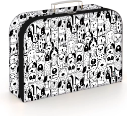 Valisette enfant en laminé Chiens 34 cm