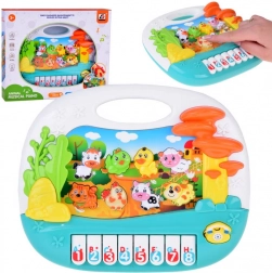 Jouets musicaux interactifs pianino avec animaux