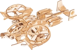 Puzzle 3D en bois - Hélicoptère de combat