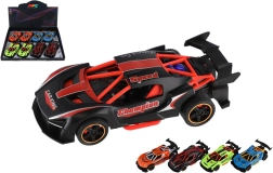 Voiture de course métal/plastique 14 cm à traction arrière