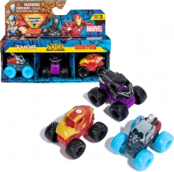 Set de mini monster trucks Mini Jams MARVEL Thor, Black Panther et Iron Man 1:87
