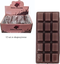 Squishy antistress à presser en forme de tablette de chocolat noir