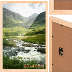 Cadre photo en bois Ruhhy 40 × 60 cm, pin naturel